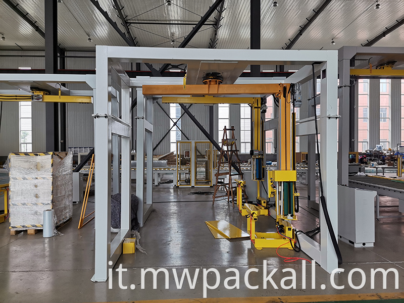 Wrapper di pallet rotanti completamente automatico intelligente per pallet